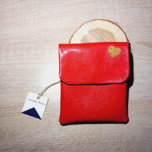 pochette crayon infirmière rouge motifs coeur