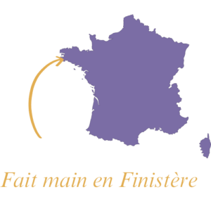 Carte de France avec indication atelier fait main en Finistère